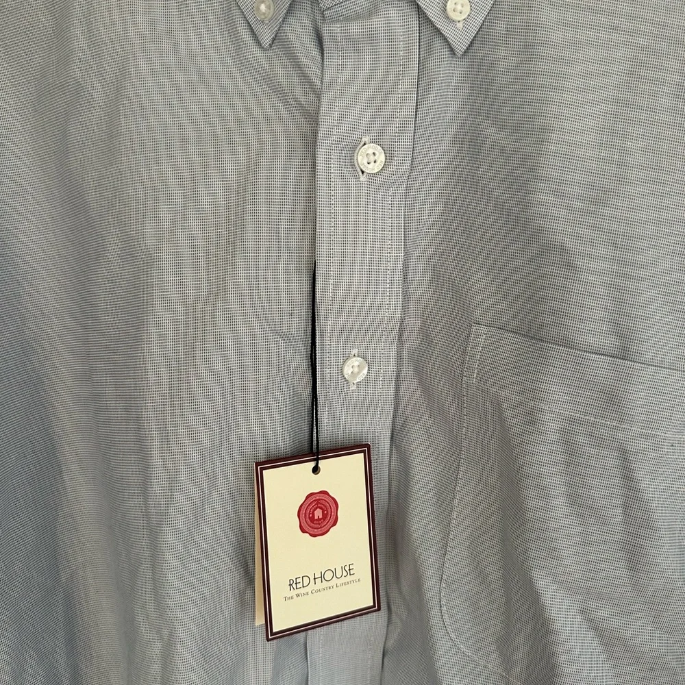 ✨NWT Red House Elegant Light Blue Dress Shirt Men’s Large✨ - Picture 4 of 5
